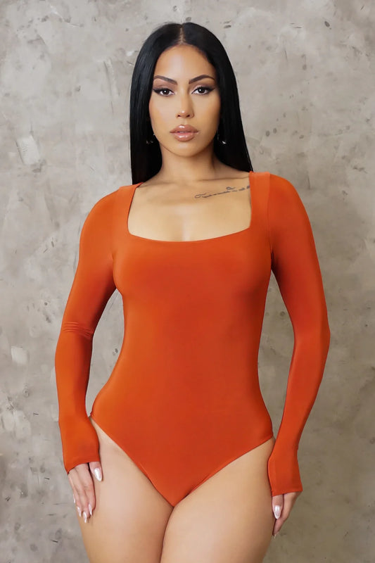 Fall dream orange bodysuit